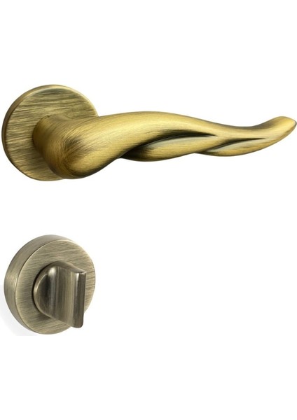 Vala Rozetli Kapı Kolu Antik Wc