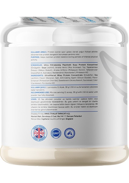 Whey Protein 500 gr Muz fiyatları