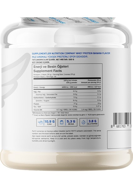 Whey Protein 500 gr Muz modelleri
