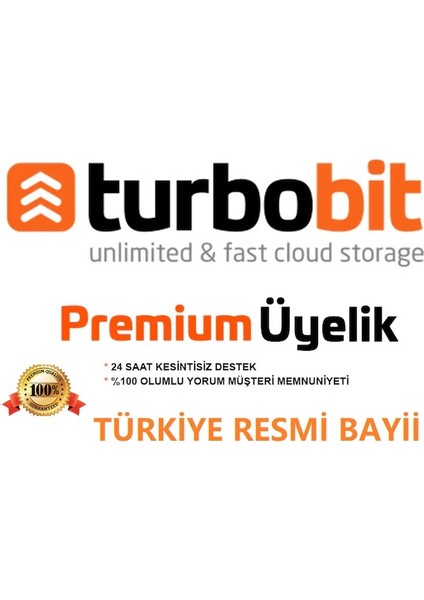 5 Günlük Turbobit Premium Plus+ Yüksek Kotalı Üyelik Kodu (Türkiye Resmi Bayii)