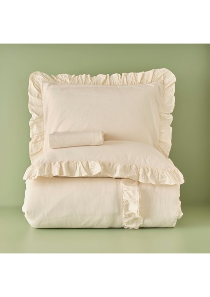 Pamuk Brenta King Size Nevresim Takımı Bej (240X220 Cm)