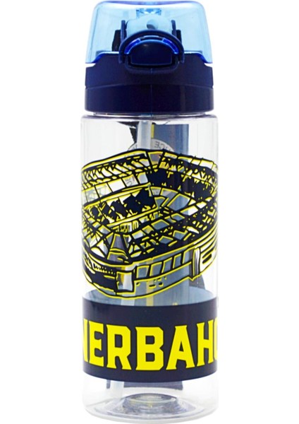 Stadyum Baskılı Plastik Matara 500 ml Lacivert 24790