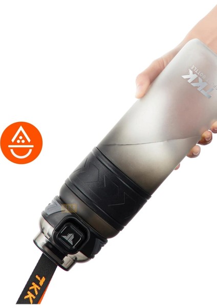 800ML Yeni Koleksiyon Pipetli/pipetsiz Kullanım Çift Renk El Askılı Soft-Touch Tritan Su Matara modelleri