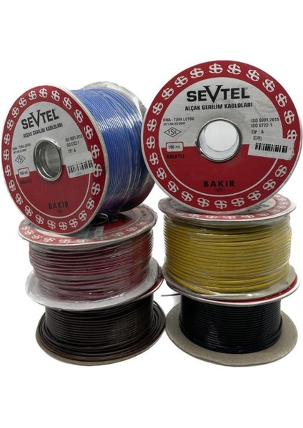 Taşıt Kablosu 3 Mm2 Alçak Gerilim Kalaysız 1 mt - 2300 Yeşil