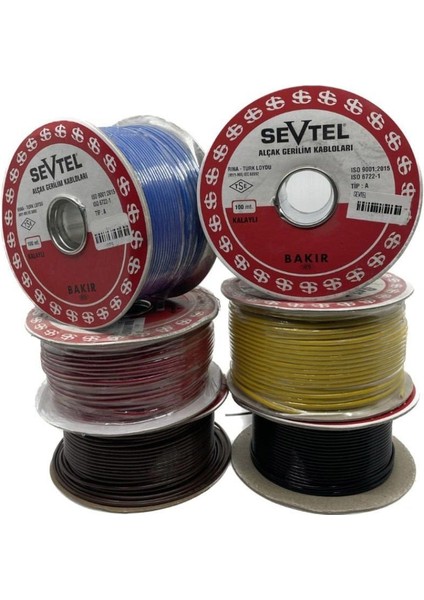 Taşıt Kablosu 3 Mm2 Alçak Gerilim Kalaysız 1 mt - 2300 Kahverengi