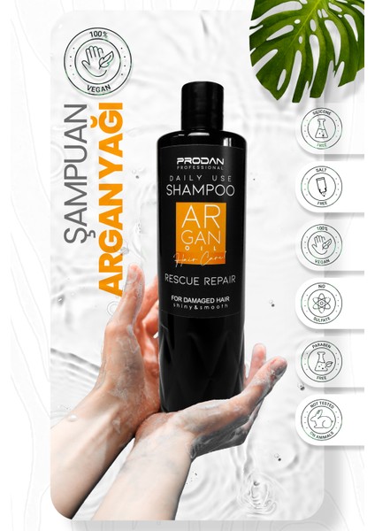 Argan Yağı Şampuan Tuzsuz Biotin | Nemlendirici BAKIM-400ML