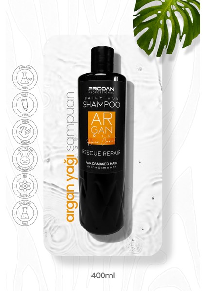 Argan Yağı Şampuan Tuzsuz Biotin | Nemlendirici BAKIM-400ML