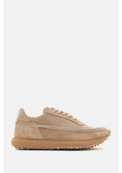 Ridley Kadın Bej Süet Deri Sneaker
