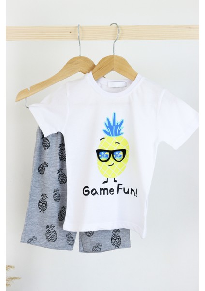 Erkek Çocuk Gözlük Model Pamuklu Şortlu 2'li Takım fırsatları