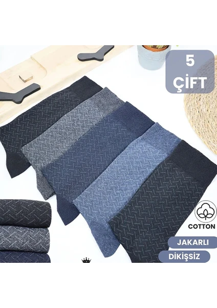 Kral Socks Erkek Çorap Cotton Dikişsiz Jakarlı Mevsimlik Uzun Çorap