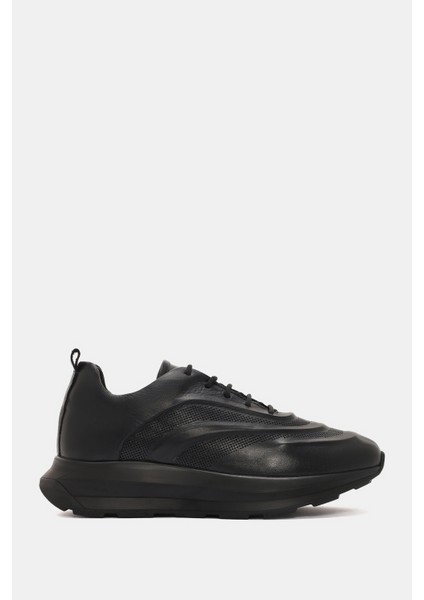 Hello Kadın Siyah Deri Sneaker