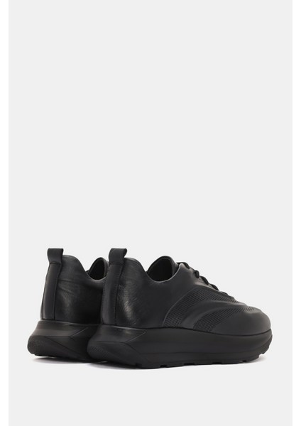 Hello Kadın Siyah Deri Sneaker