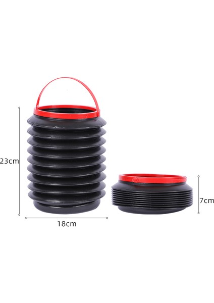 Araba Çöp Kutusu Sihirli Katlanır Araba Mini Su Kovası 2'si 1 Arada 4l Araba Taşınabilir Depolama Kovası (Yurt Dışından)