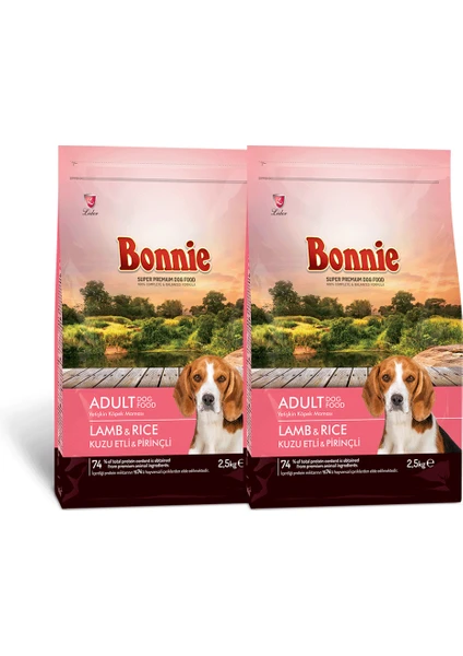 Kuzu Etli ve Pirinçli Yetişkin Köpek Maması 2.5 kg x 2