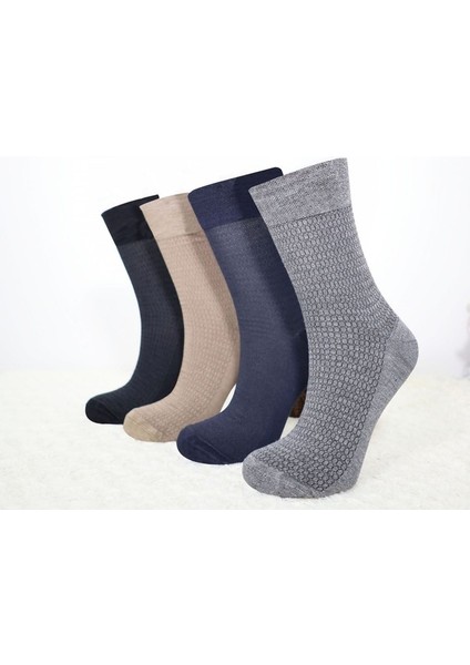 Kral Socks Erkek Bambu Çorap Burun Dikişsiz Soft Yıkamalı Parfümlü Uzun Çorap