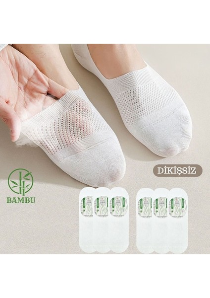 Kral Socks Erkek -  Bambu Babet Çorap Dikişsiz Parfümlü Silikonlu Babet Çorap