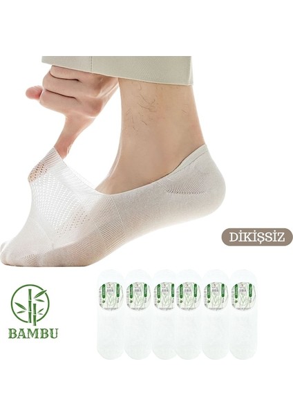 Kral Socks Erkek -  Bambu Babet Çorap Dikişsiz Parfümlü Silikonlu Babet Çorap