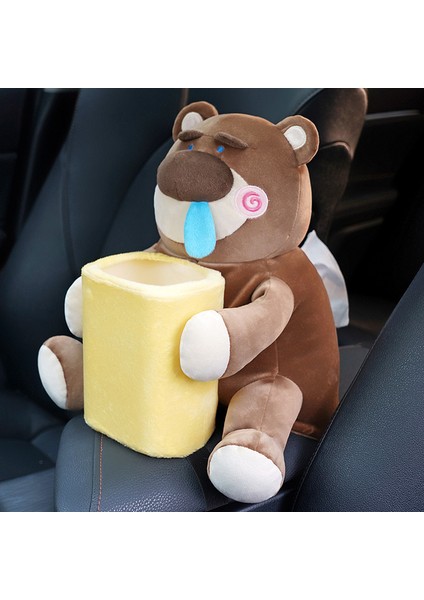 Araba Çöp Kutusu, Çok Fonksiyonlu Araba Aksesuarları, Sevimli Peluş Bebek (Yurt Dışından)