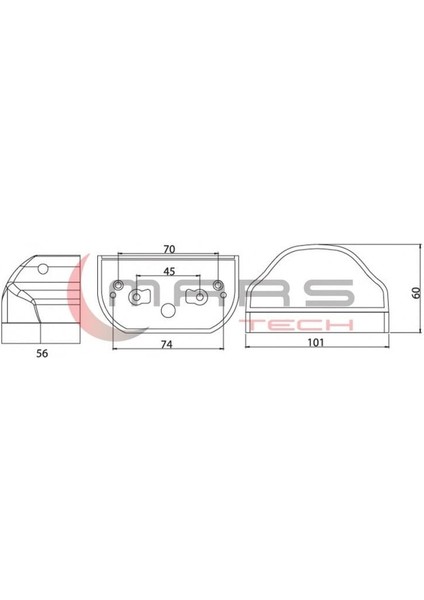 Universal Microstra Ms1 Plakalık Lamba Mavi 710403