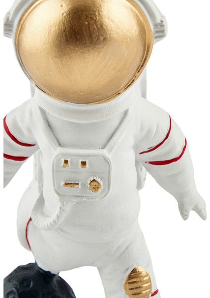 Deco Mini Oyuncu Astronot Dekoratif Obje - Beyaz - 14X10X8 cm