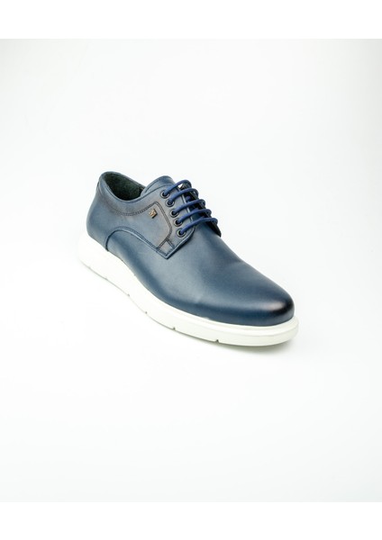 1008 Lacivert Deri Eva Taban Erkek Günlük Ayakkabı