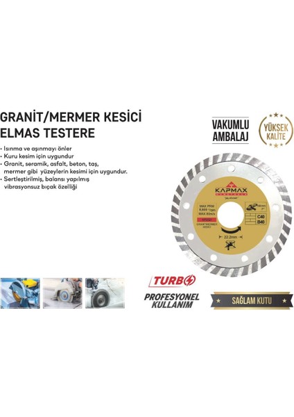 KP-2520 Granit Mermer Kesme 115 mm