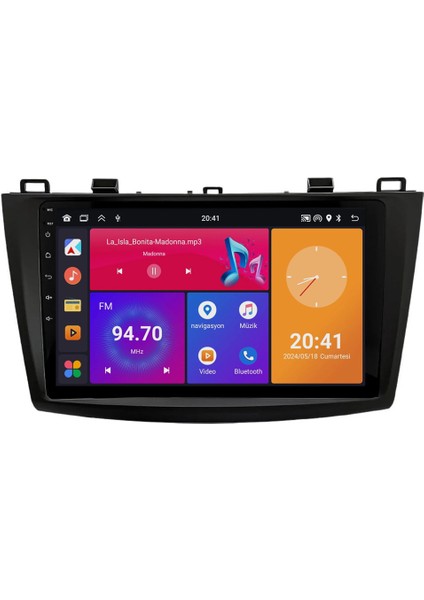 Mazda 3 (2011-2014) Android 14 Multimedya - 2 GB Ram - 32 GB Hafıza - Carplay CRV4596XP
