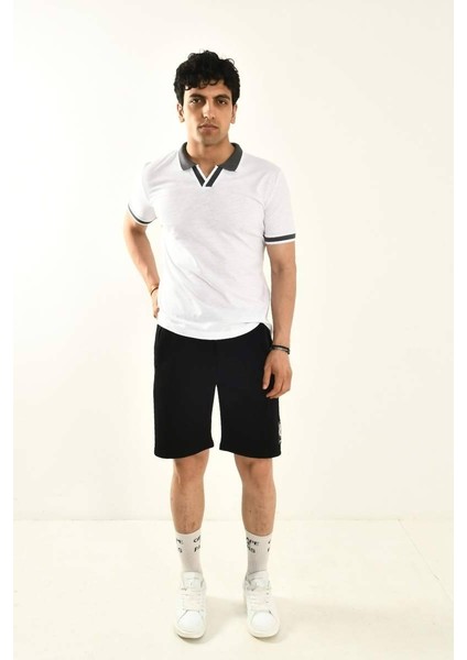 Beyaz Polo Yaka T-Shirt 12729 fırsatları