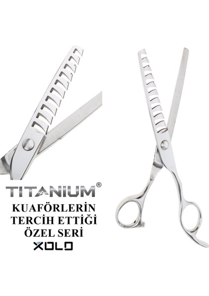 3 Adet Farklı Kesim Özellikli Ara Makas Efile Makas Seti Deri Çantalı XP51SET