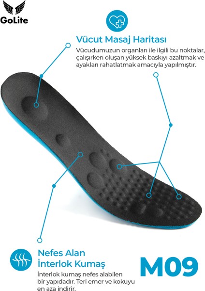 Konforlu Memory Foam Hafızalı Rahat Ayakkabı İç Tabanlık - M09