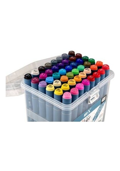 Art-X Sketch Marker Duo Çift Uçlu Marker Kalem 48 Renk Set