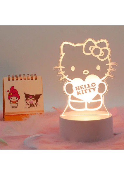 Kawaii Hello Kitty Tasarım Usbli LED Işık