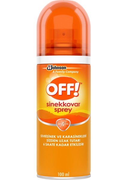 Off! Sinekkovar Sprey 6 Saate Kadar Etki 100 ml