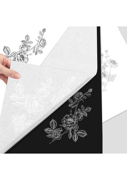 Roco Paper Karbon Grafit Transfer Kağıdı Beyaz - 44*62 cm - 2'li fırsatları
