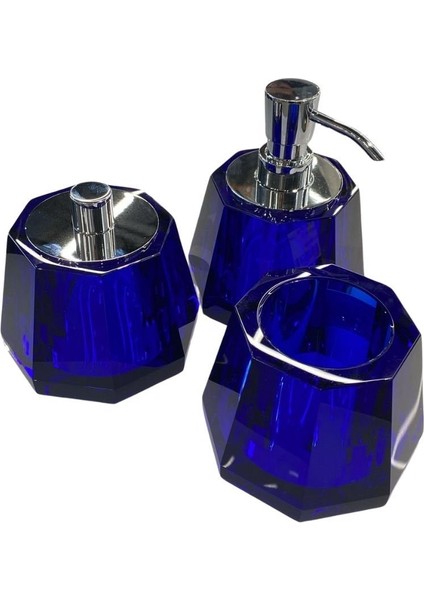 Kristal Diş Fırçalığı Mavi Renk 88X120X120 mm fiyatları