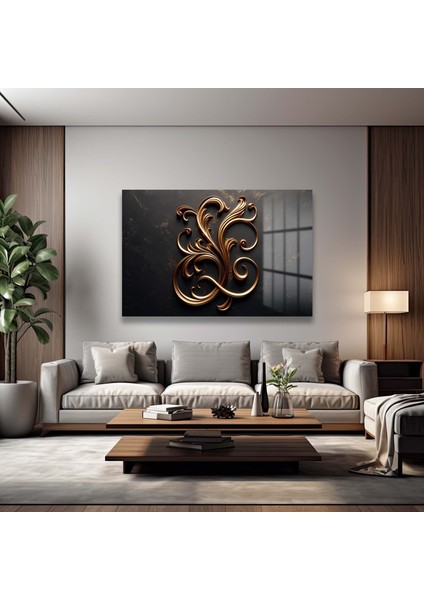 Dekorati̇f Sanat Yatay Cam Tablo