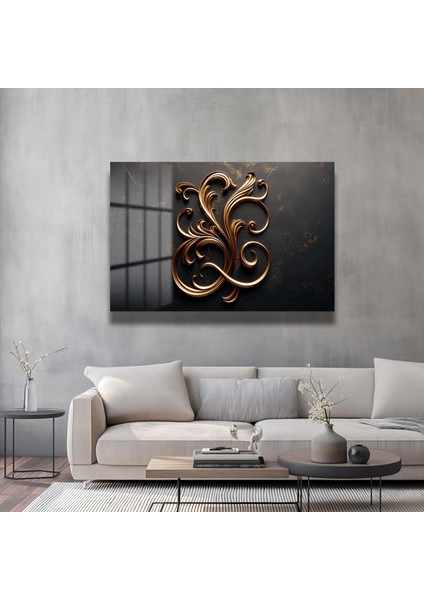 Dekorati̇f Sanat Yatay Cam Tablo