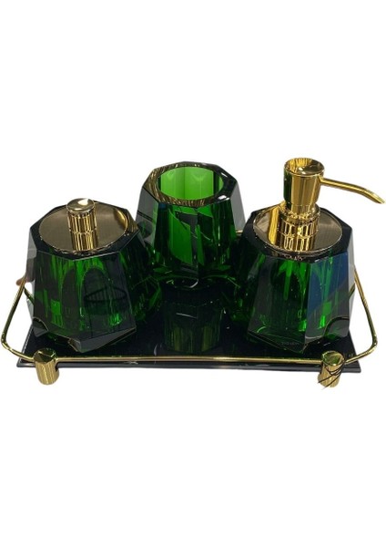 Kristal Diş Fırçalığı Yeşil Renk 88X120X120 mm fiyatları