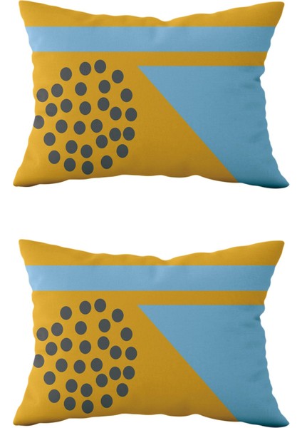 Çift Taraflı Dikdörtgen Kırlent Kılıf 2’li KL29