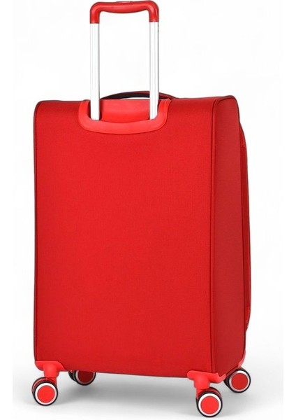 60 cm Kırmızı Unisex Orta Boy Valiz 14BNT2400-02 fırsatları