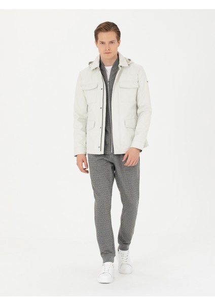 Erkek Taş Çıkartılabilir Kapüşonlu Mont 50273892-VR049