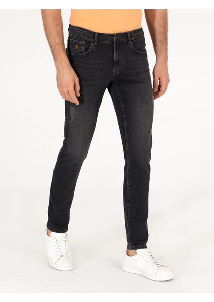 Erkek Siyah Slim Fit Jean Pantolon 50267846-DN0019 fiyatları