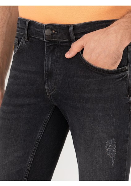Erkek Siyah Slim Fit Jean Pantolon 50267846-DN0019 indirimleri