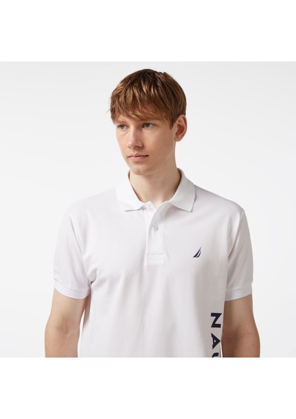 Nautıca Erkek Beyaz Classıc Fıt Kısa Kollu Polo KE45508T.1BW fırsatları