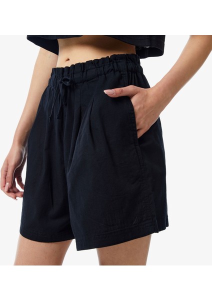 Nautıca Kadın Siyah Relaxed Fıt Şort 45B161T.0TB fırsatları