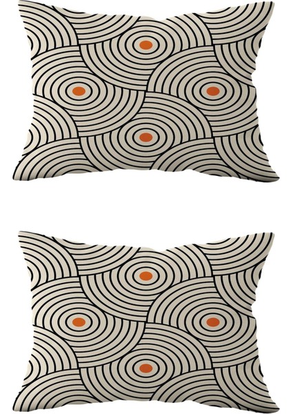 Çift Taraflı Dikdörtgen Kırlent Kılıf 2'li DS110