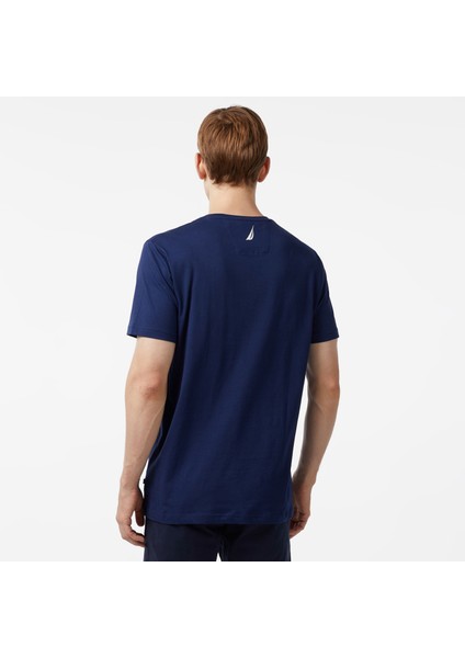 Nautıca Erkek Mavi Standart Fıt Kısa Kollu T-Shırt V45205T.4JN fiyatları