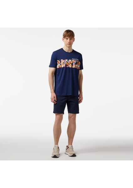 Nautıca Erkek Mavi Standart Fıt Kısa Kollu T-Shırt V45205T.4JN modelleri