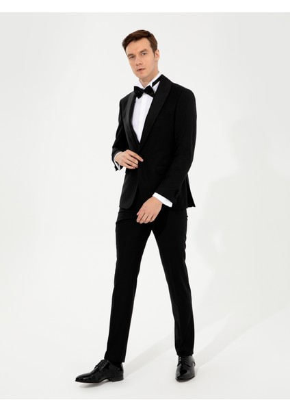 Erkek Siyah Slim Fit Smokin Damatlık 50250820-VR046 modelleri