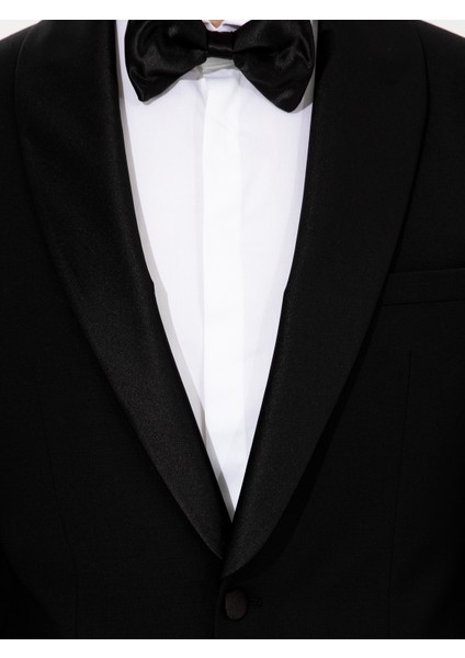 Erkek Siyah Slim Fit Smokin Damatlık 50250820-VR046 indirimleri